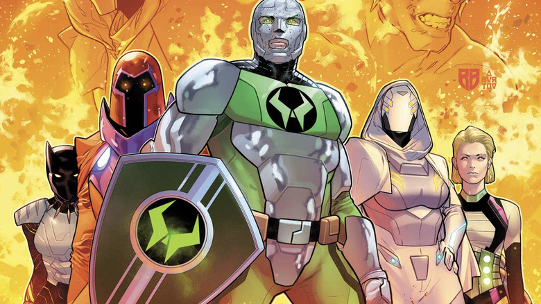 Superior Avengers #1 cover: Killmonger, Onslaught, Kristoff Vernard, Ghost, and Doc Ock II