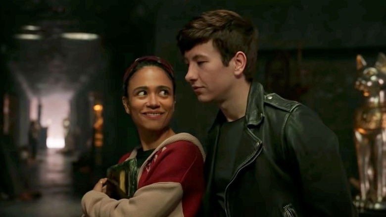 Lauren Ridloff and Barry Keoghan as Makkari and Druig