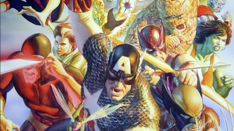Alex Ross Secret Wars Marvel Cover Captain America