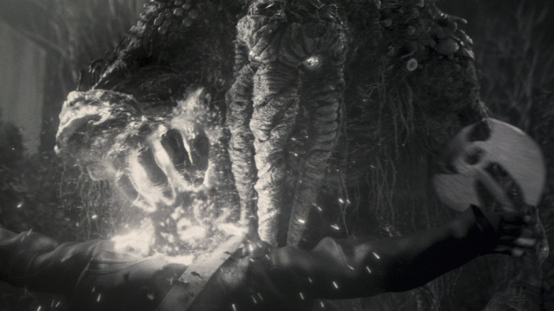Carey Jones as Ted (Man-Thing) in Marvel Studios' WEREWOLF BY NIGHT