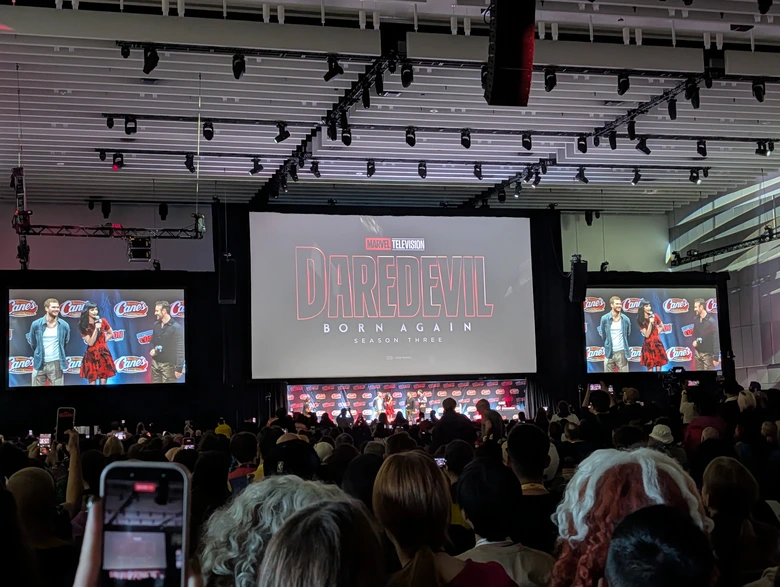 Daredevil: Born Again cast on stage