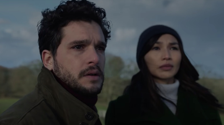 Kit Harington looks worried 