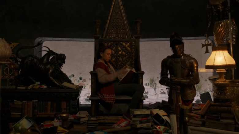 Lauren Ridloff speed reads in The Eternals