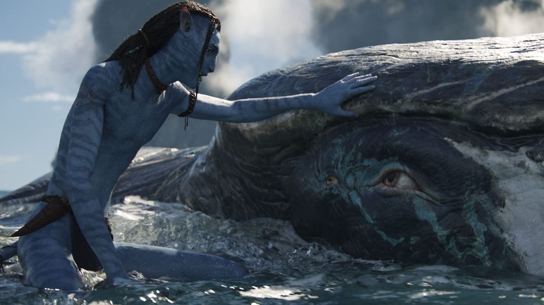 Avatar the Way of Water space whale 