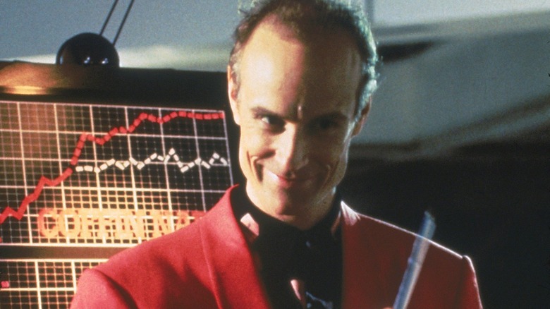 Russell Tresh, looking sinister in a red coat in the Generation X movie.