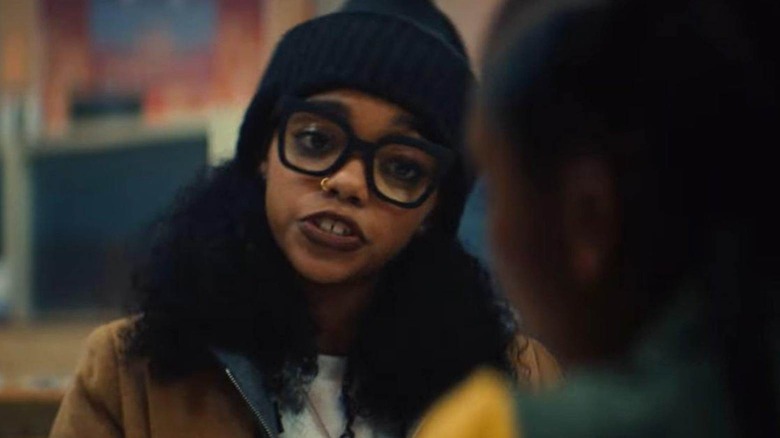 Zelma Stanton talking wearing a black beanie