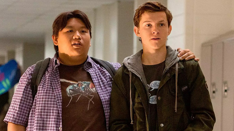 Tom Holland and Jacob Batalon in Spider-Man: Homecoming