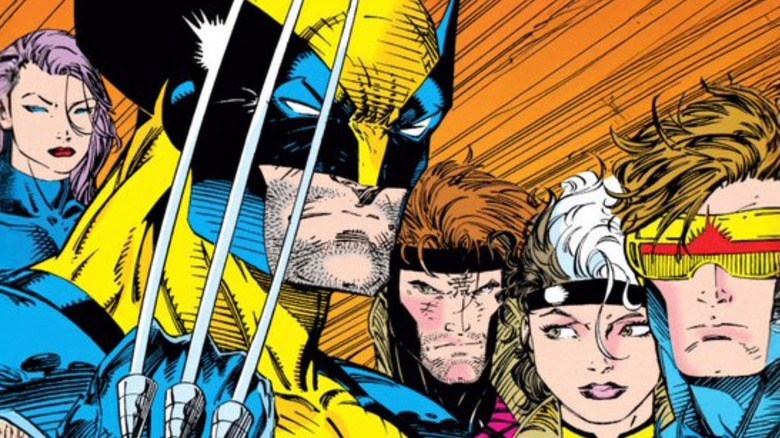 X-Men #11 cover by Jim Lee: Psylocke, Wolverine, Gambit, Rogue, Cyclops