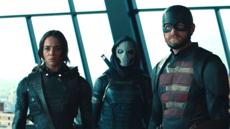 Ghost, Taskmaster dan John Walker bersama di Thunderbolts
