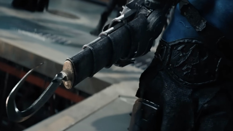 Trap Jaw's arm in Masters of the Universe