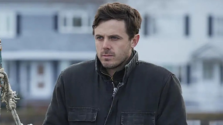 Casey Affleck as Lee Chandler feels the Northeastern chill of Manchester by the Sea