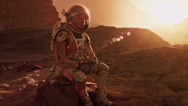 Matt Damon in astronaut suit The Martian