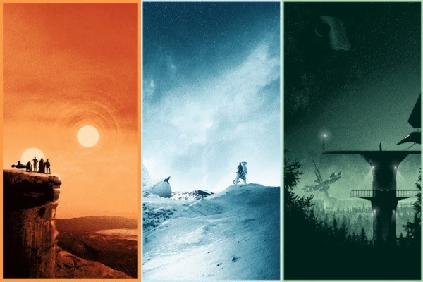 Matt Ferguson Star Wars trilogy prints