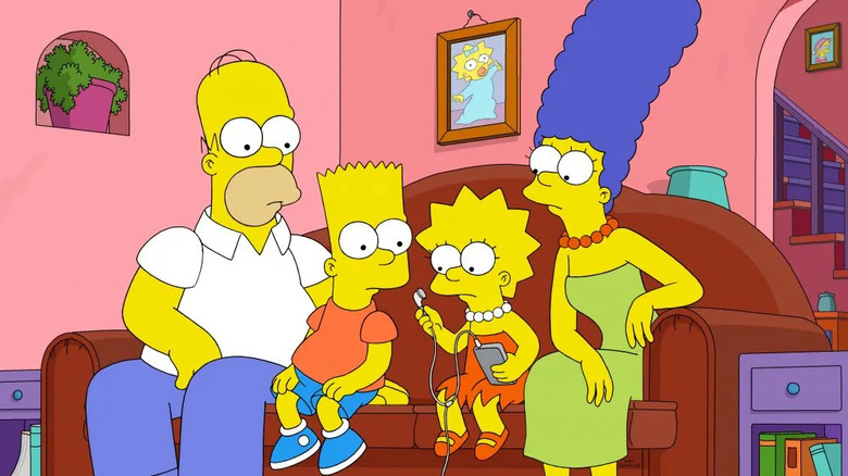The Simpson family in The Simpsons