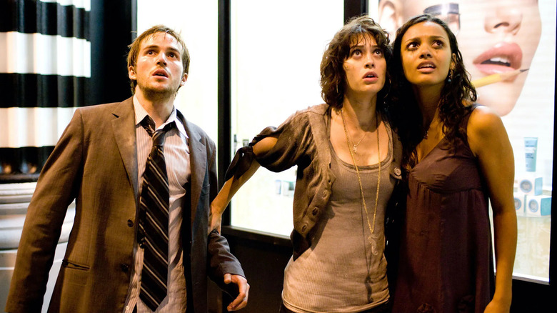Mike Vogel, Lizzy Caplan and Jessica Lucas in Cloverfield