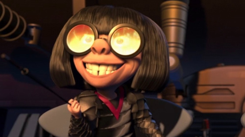 Edna Mode admiring her work in "The Incredibles"