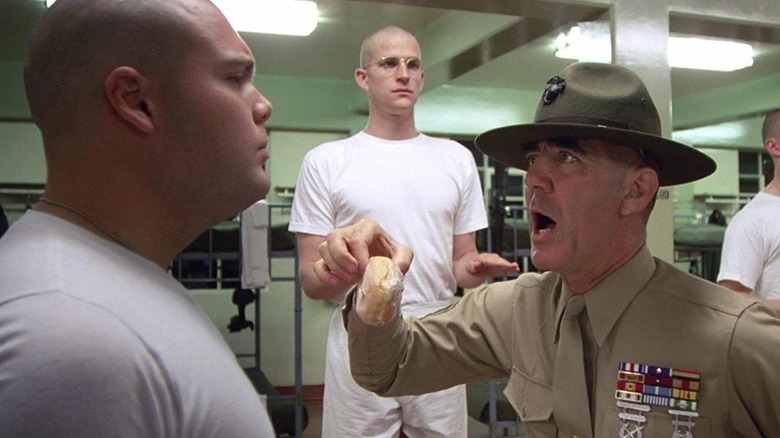 Vincent D'Onofrio, Matthew Modine, and R. Lee Ermey in Full Metal Jacket