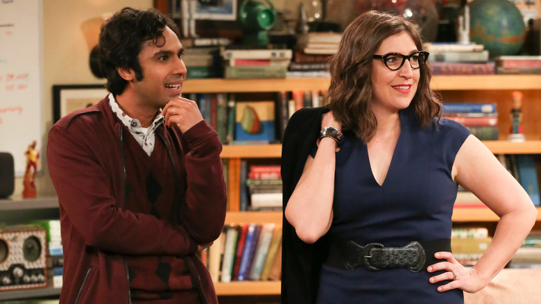 Raj and Amy show her transformation on the theory of the big explosion