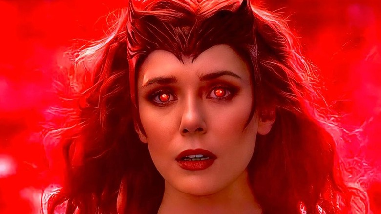 Scarlet Witch eyes glowing