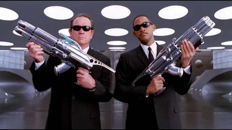 Tommy Lee Jones and Will Smith as Agents K and J in "Men In Black"