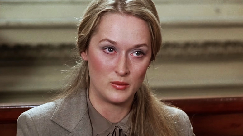 Meryl Streep's Joanna Kramer is seen in closeup in Kramer vs Kramer