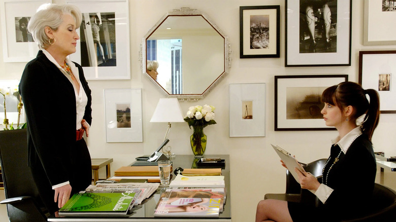 Anne Hathaway and Meryl Streep in The Devil Wears Prada
