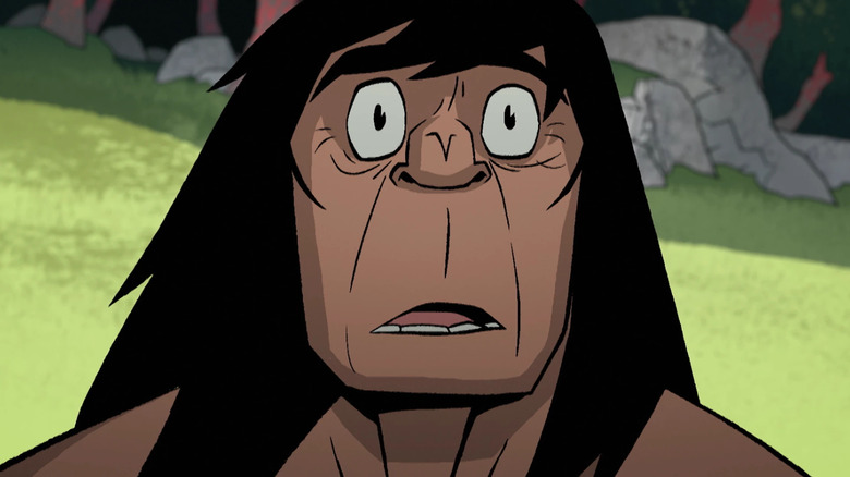Spear looking amazed in Primal