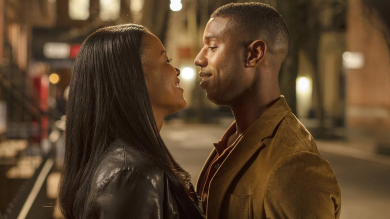 Michael B. Jordan and Chante Adams in A Journal For Jordan.