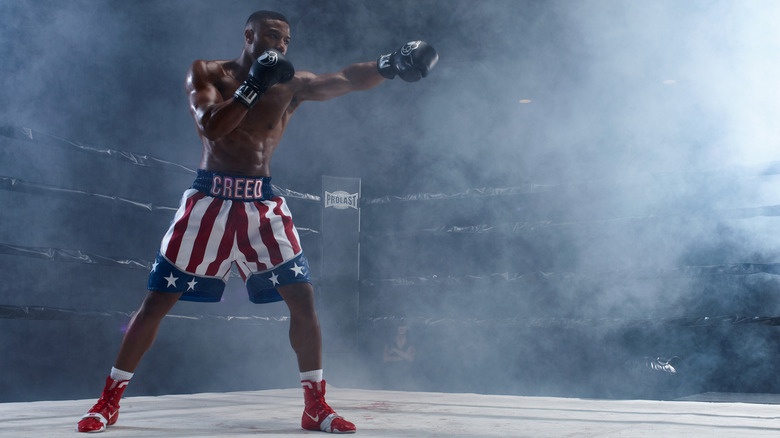 Michael B. Jordan as Adonis Creed in Creed II.