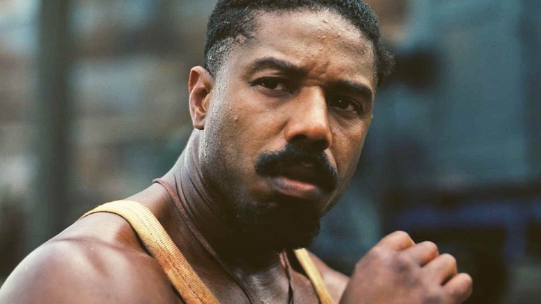 Michael B. Jordan in Sinners looking forward