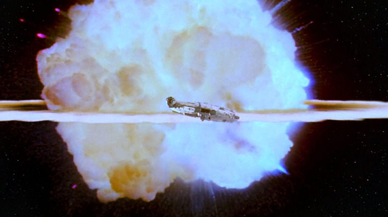 Star Wars millennium falcon explosion