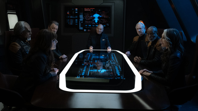 Star Trek: Picard cast around a table