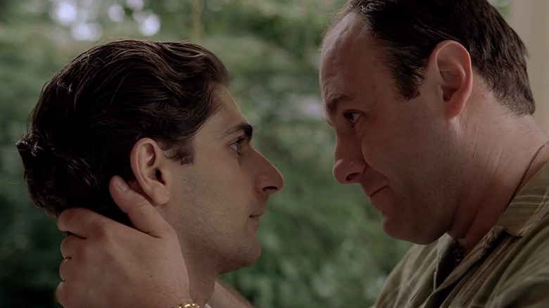 Michael Imperioli and James Gandolfini in The Sopranos