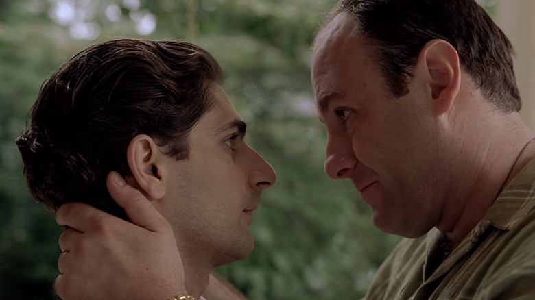 Michael Imperioli and James Gandolfini in The Sopranos