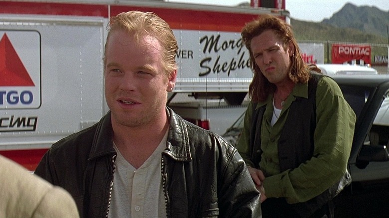 Michael Madsen and Phillip Seymour Hoffman in The Getaway