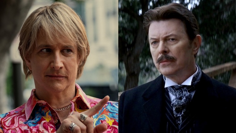 Serge in Beverly Hills Cop and David Bowie in The Prestige side by side