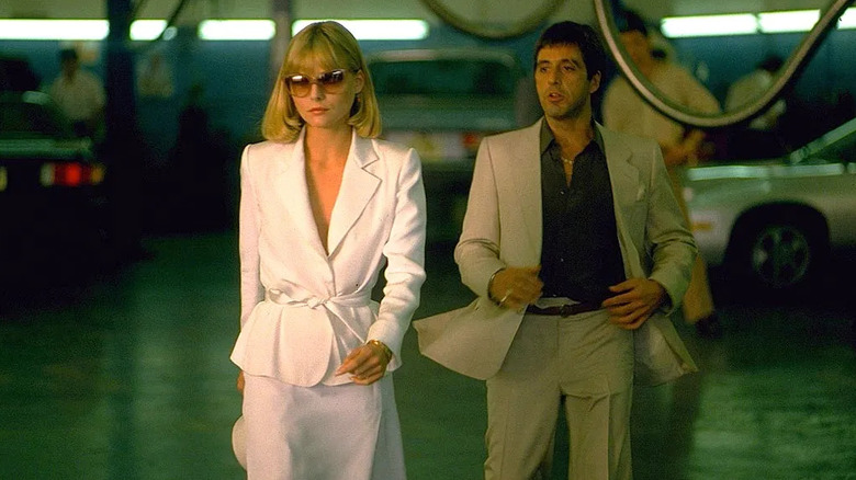 Michelle Pfeiffer and Al Pacino in Scarface