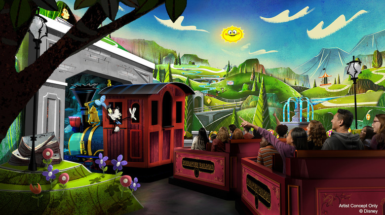 Mickey and Minnie's Runaway Railway concept art