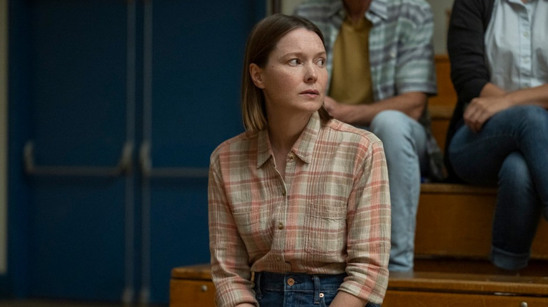 Margaret White in the school gym in Carrie (2026)