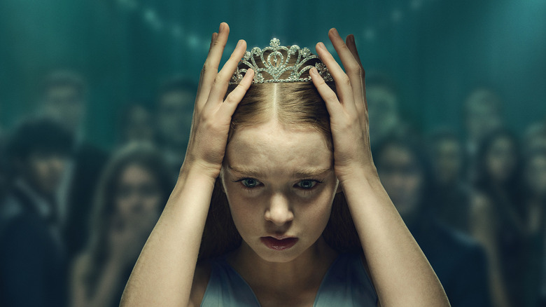 Carrie wears a crown on the poster for Carrie (2026)
