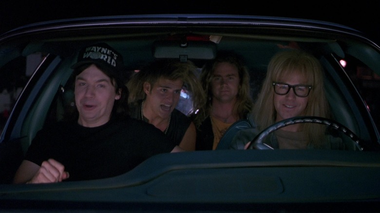 Mike Myers, Dana Carvey, and friends in Wayne's World
