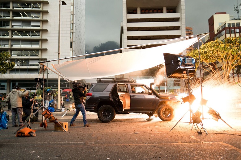 Mile 22 set visit