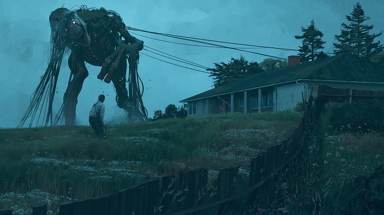 An illustration from The Electric State graphic novel