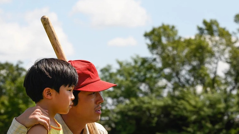 Steven Yeun and Alan Kim in "Minari"