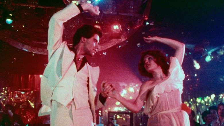 John Travolta and Karen Lynn Gorney in Saturday Night Fever