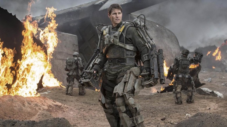Tom Cruise in Edge of Tomorrow as Major William Cage