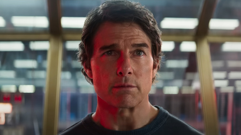 Tom Cruise as Ethan Hunt staring pleadingly in Mission: Impossible - The Final Reckoning