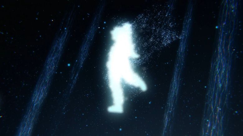 gundam witch from mercury girl of light dances in space