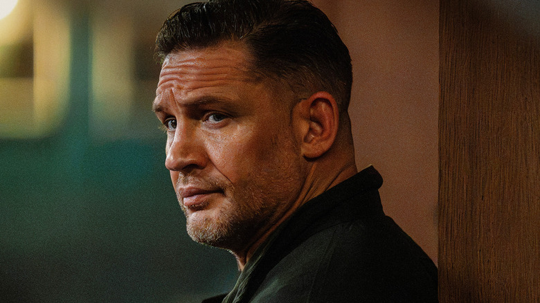 Tom Hardy's Harry Da Souza is seen in closeup In MobLand