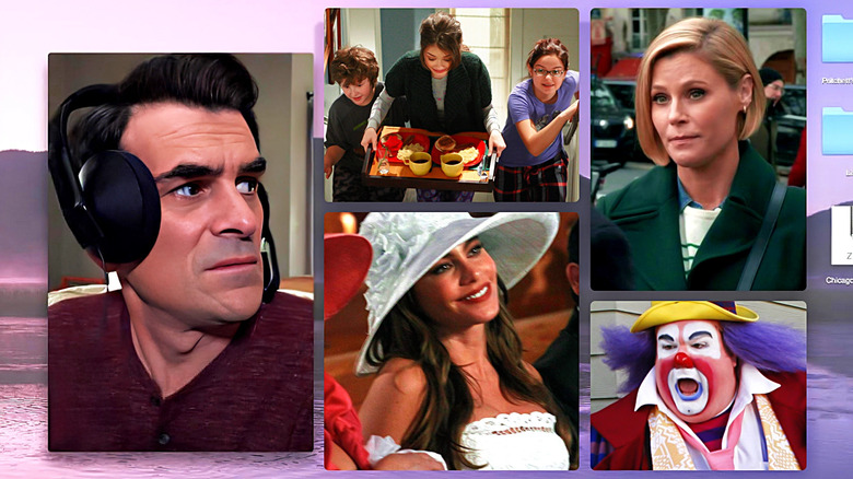 Images from episodes of Modern Family edited together